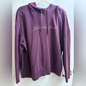 Victoria's Secret Purple Fleece pullover hoodie.
Purple. Size XL. SL 12